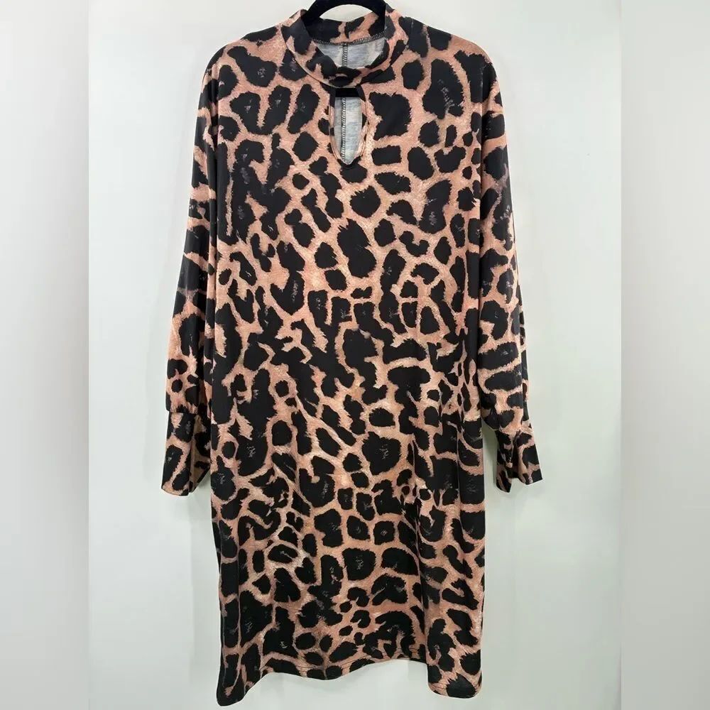 3For$20 Leopard Print Long Sleeve Dress size 1X